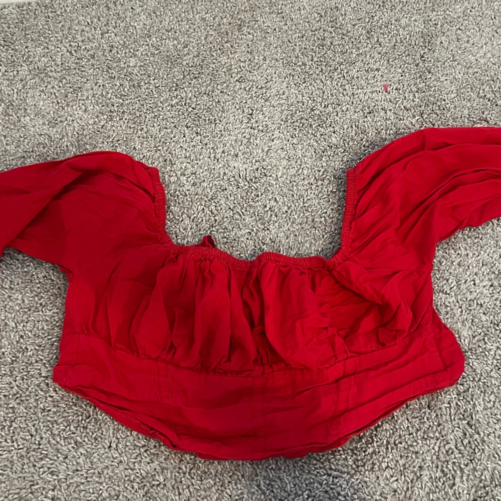 HOT RED CROP TOP for your valentine